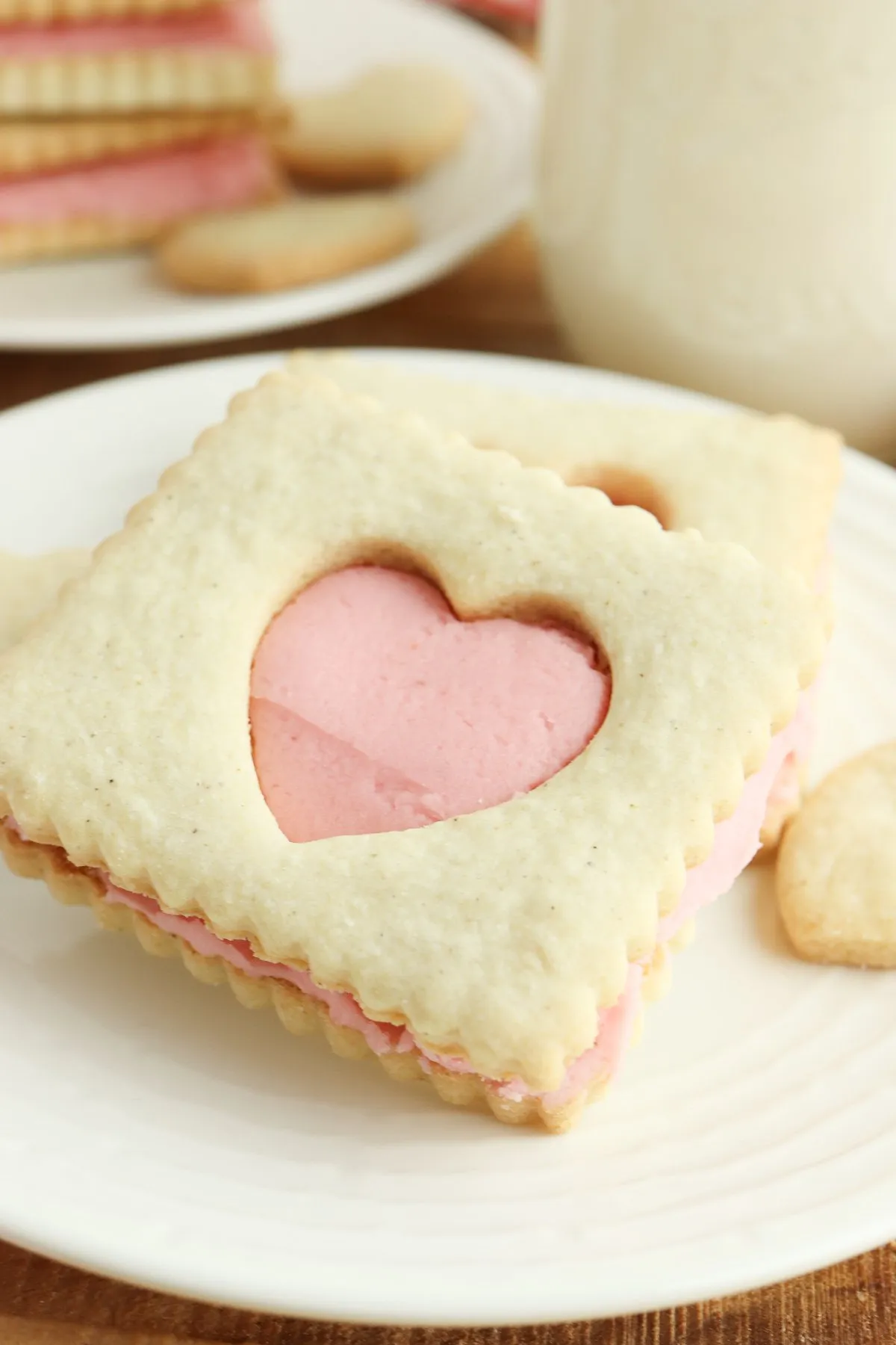 Whole Wheat Valentine Sandwich Cookies