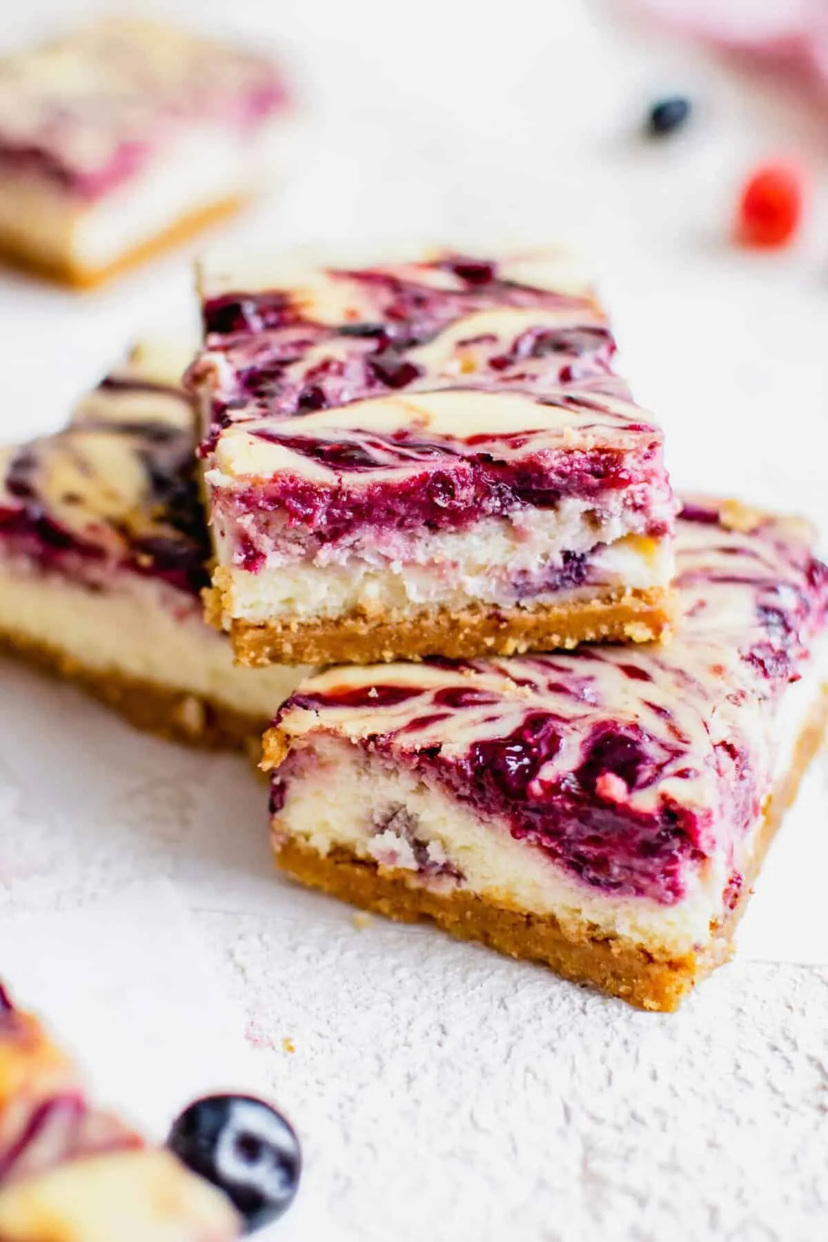 Wild Berry Cheesecake Bars