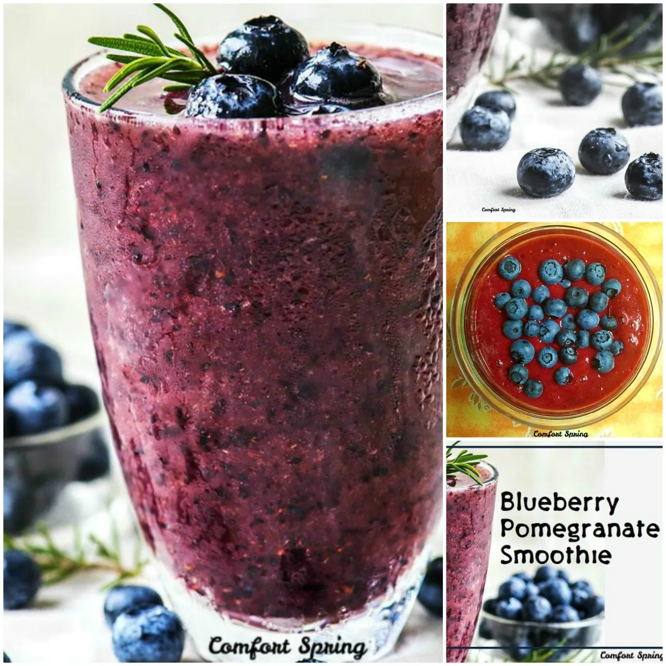 Wild Blueberry Pomegranate Smoothie