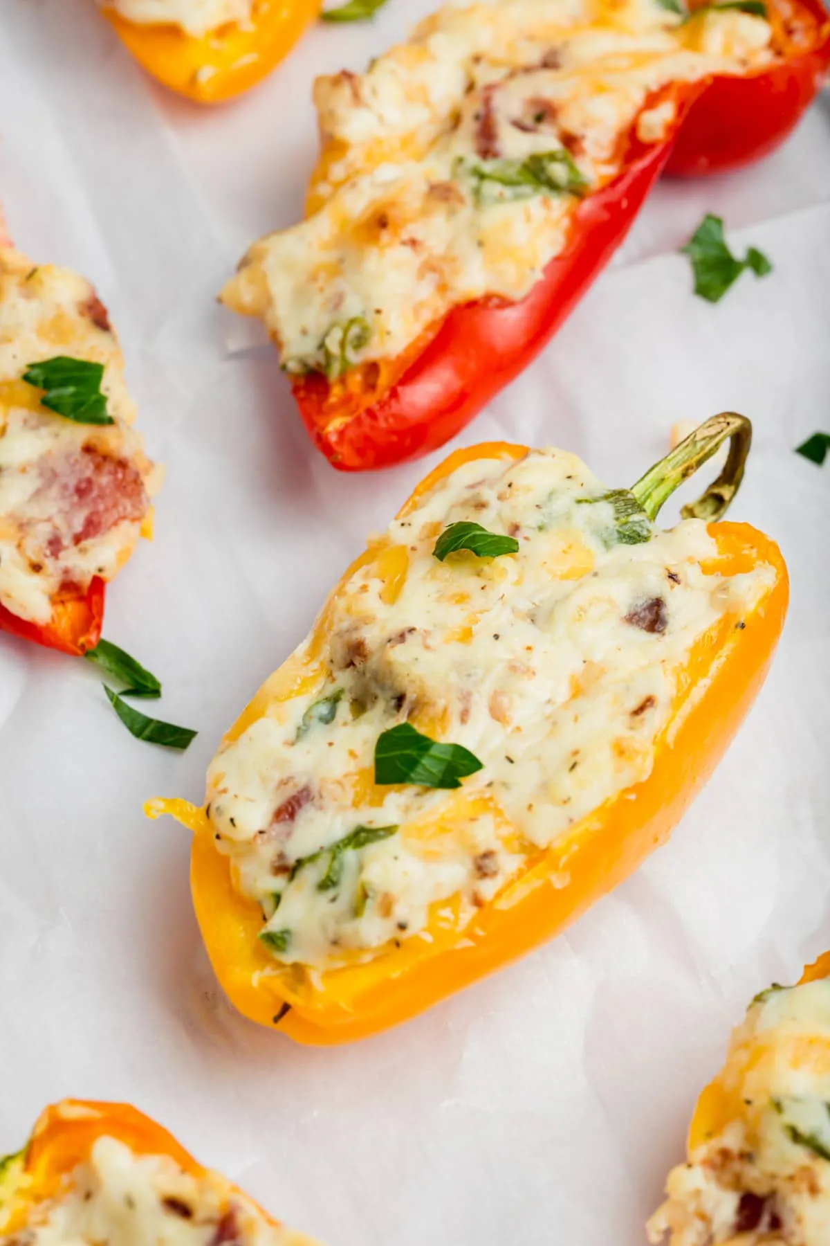 Zesty Cream Cheese Stuffed Mini Peppers