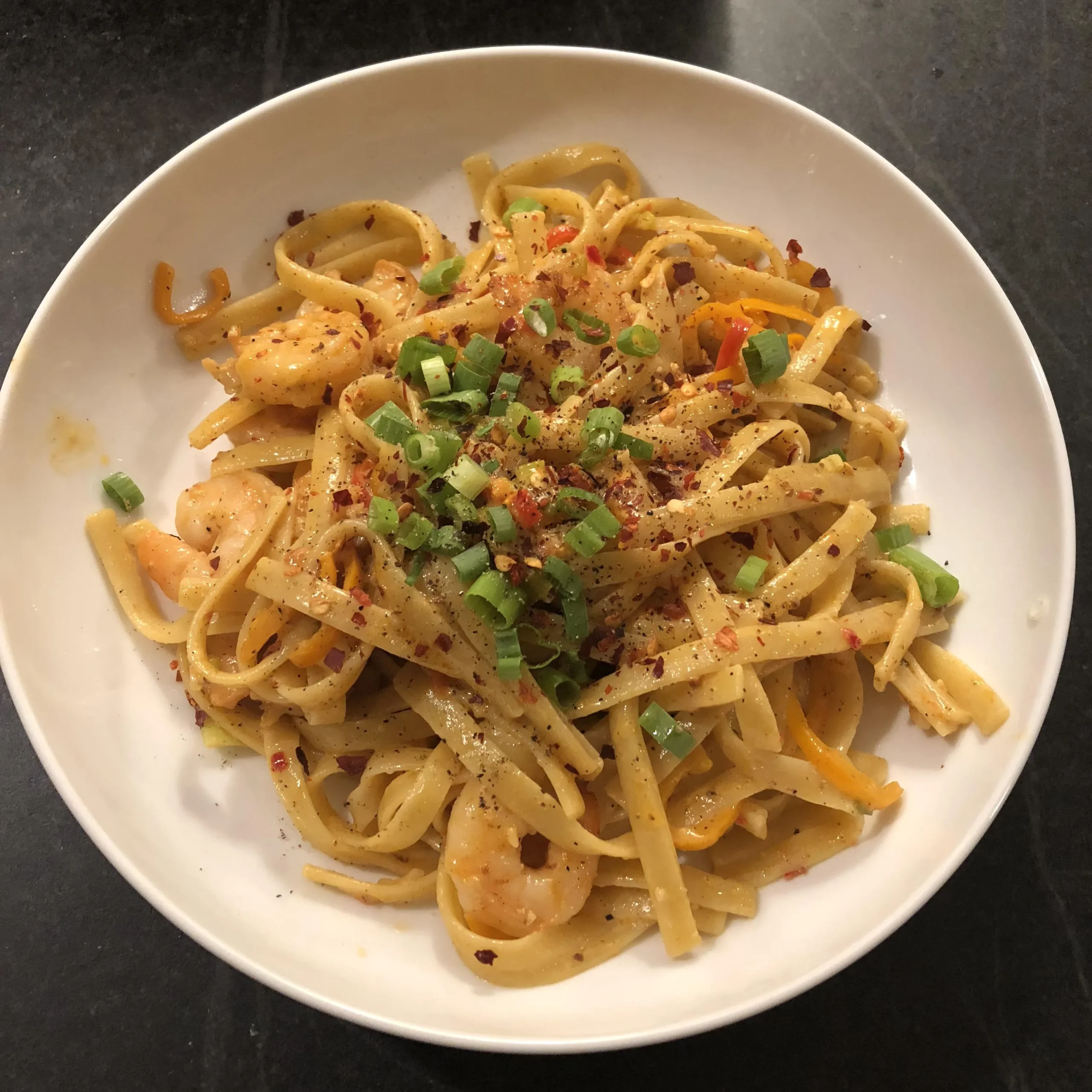 Zesty Fettuccine and Shrimp