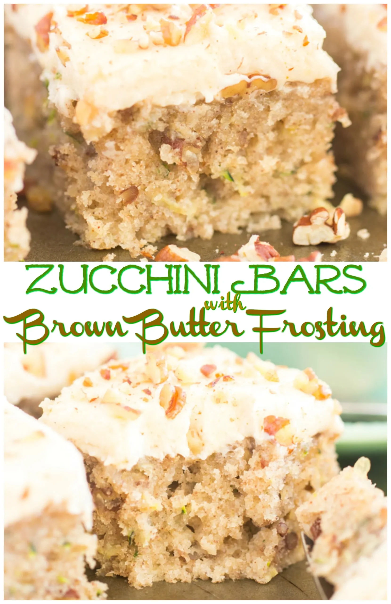 Zucchini Bars with Brown Butter Frosting