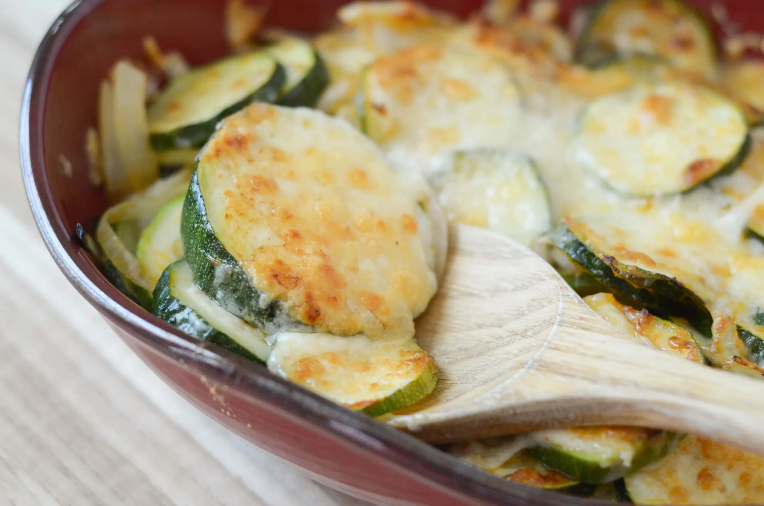 Zucchini Onion Au Gratin