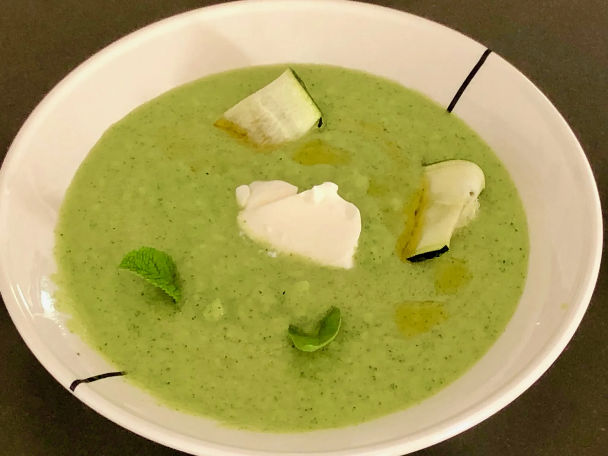 Zucchini and Herb Gazpacho