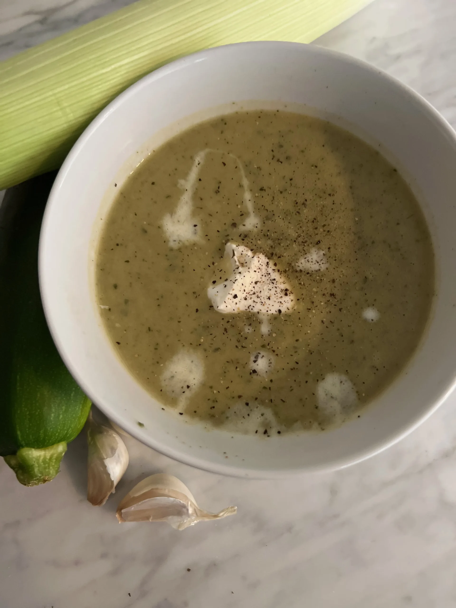 Zucchini and Leek Soup