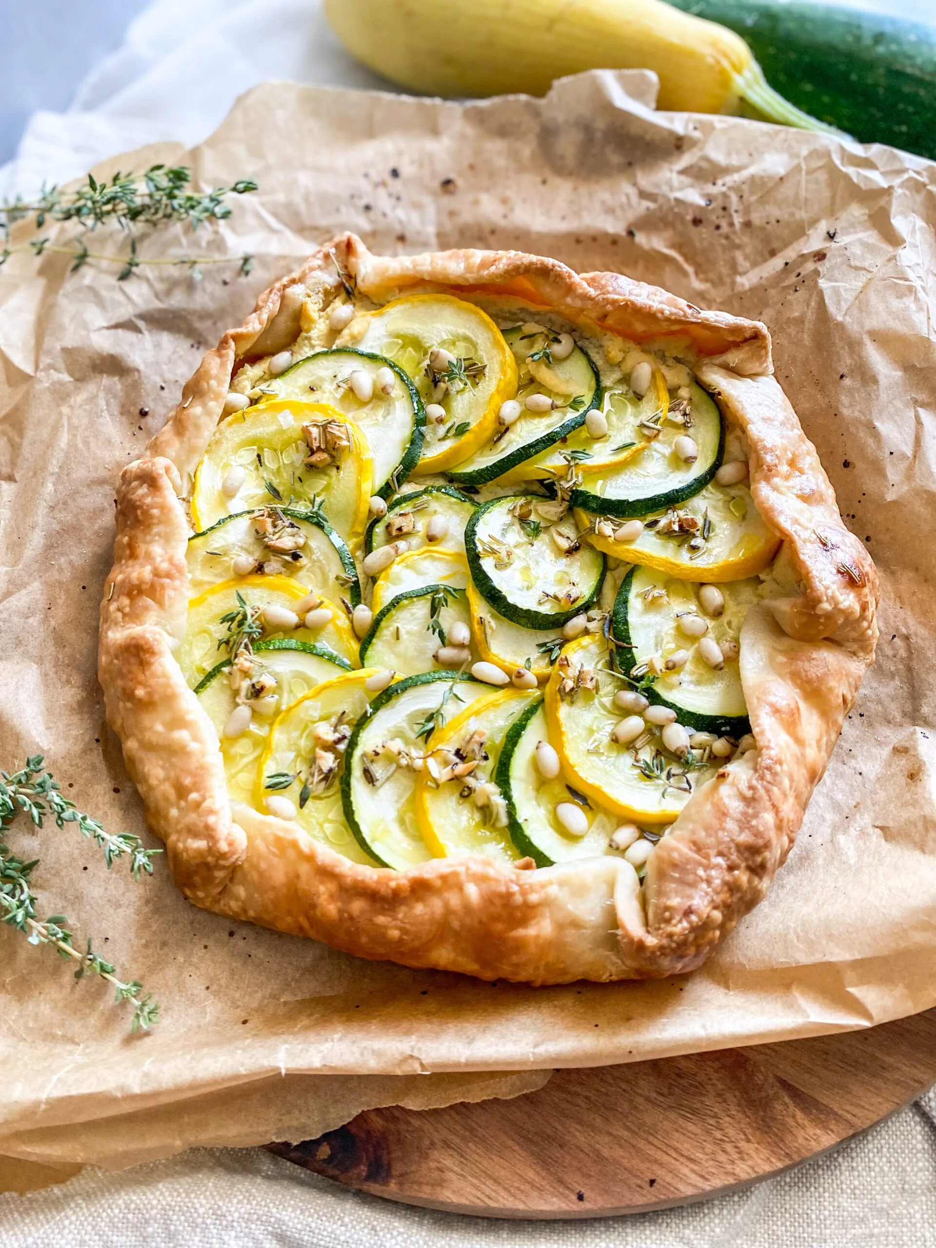 Zucchini and Squash Galette