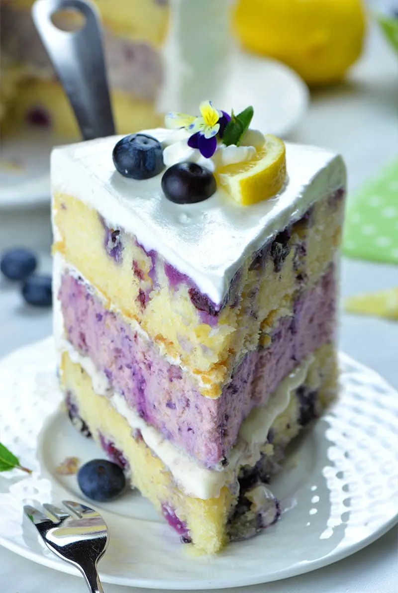 blueberry pudding lemon cake