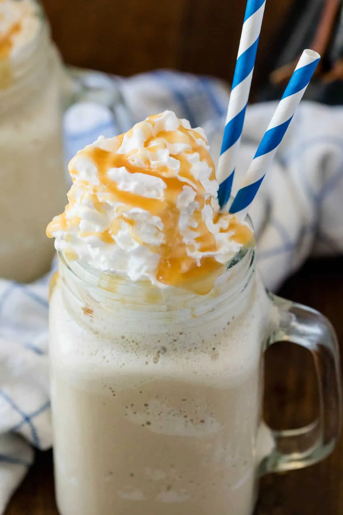 caramel shake with coffee