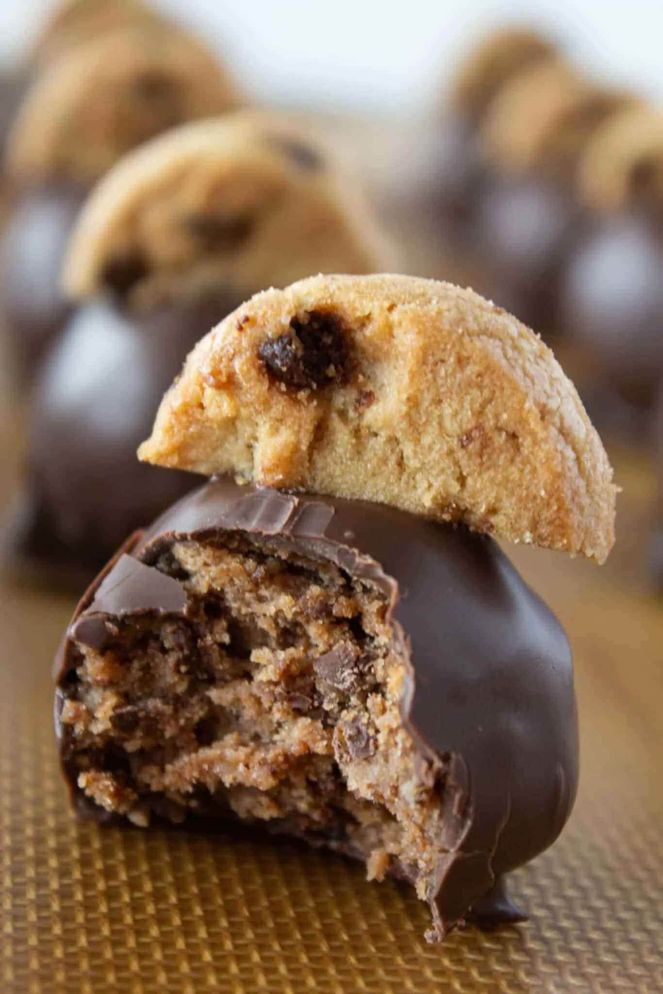 chocolate chip cookie truffles a valentines day treat