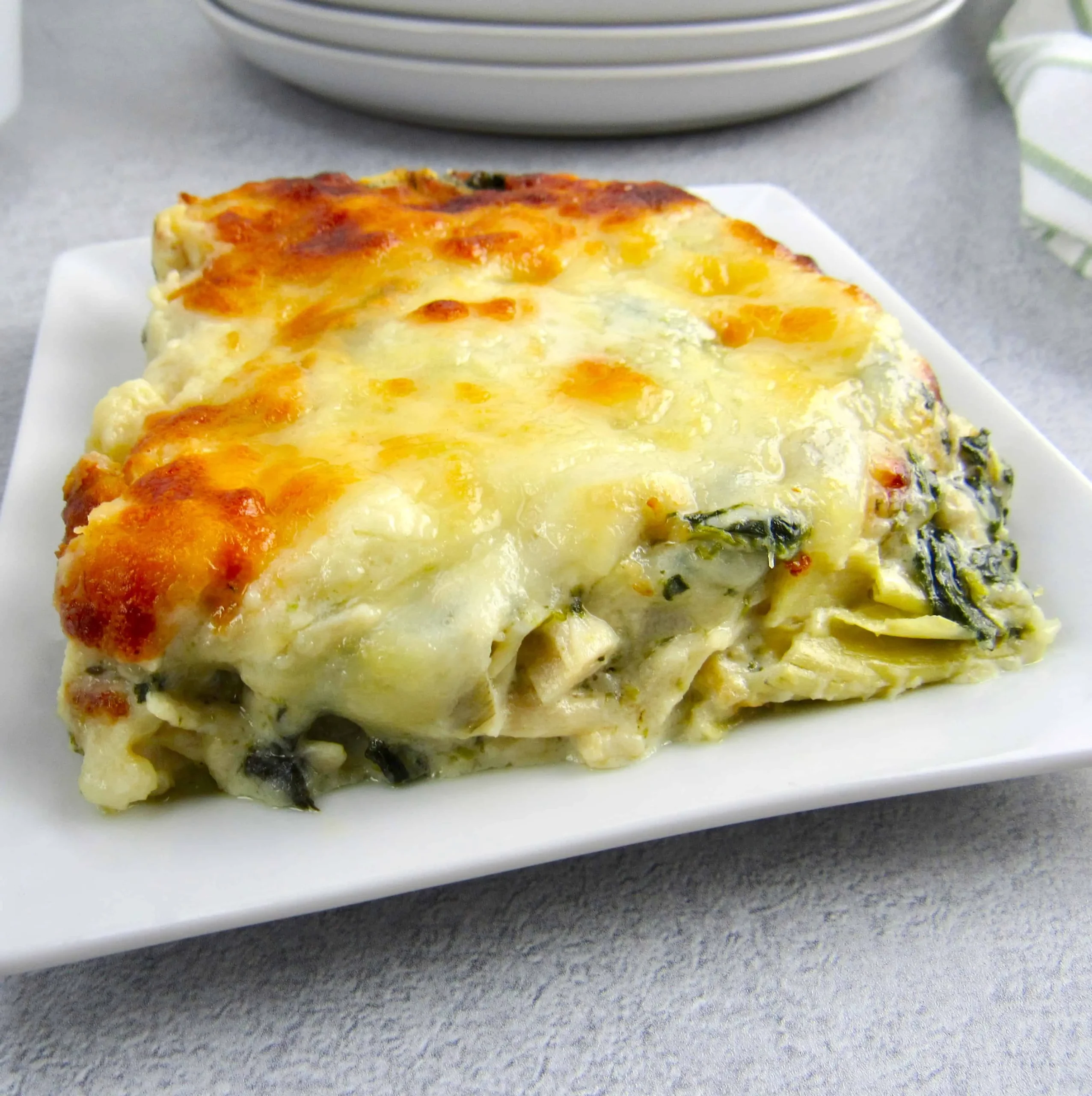 creamy spinach artichoke chicken casserole