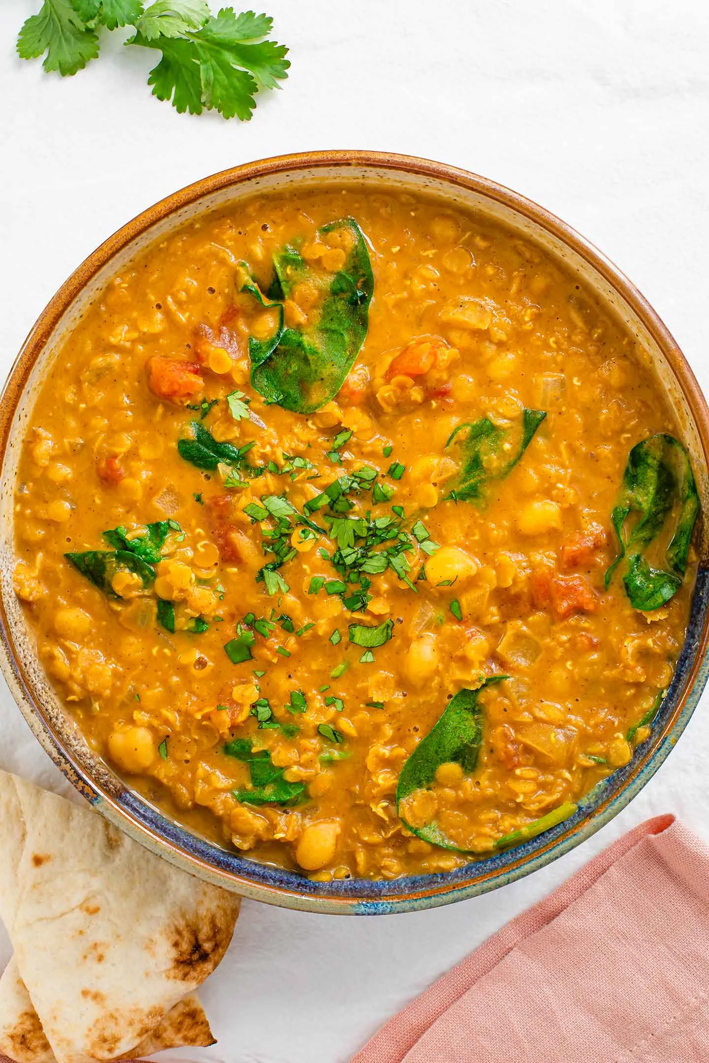 curried red lentil and split pea soup