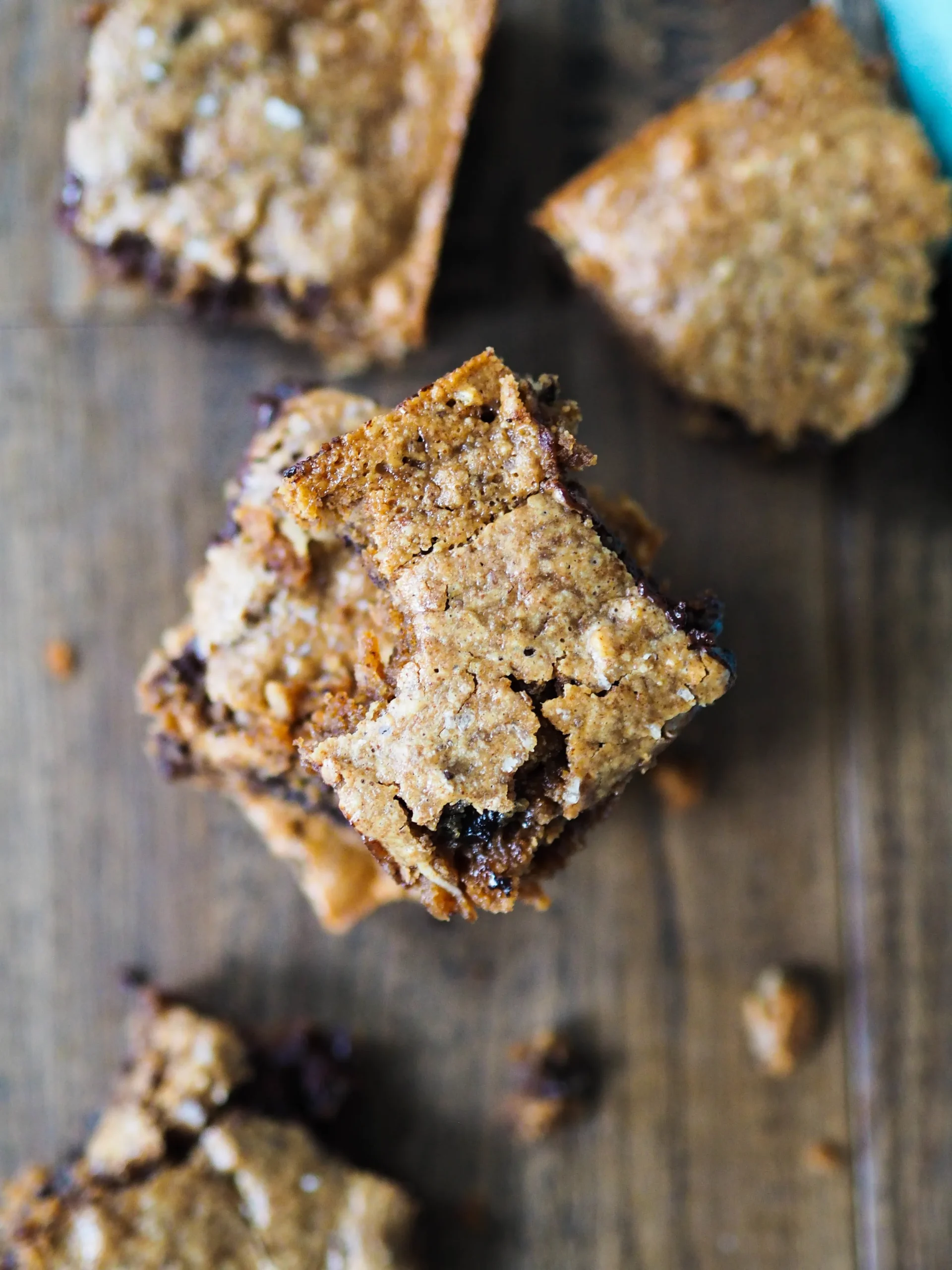dark chocolate chip coconut sea salt almond butter blondies