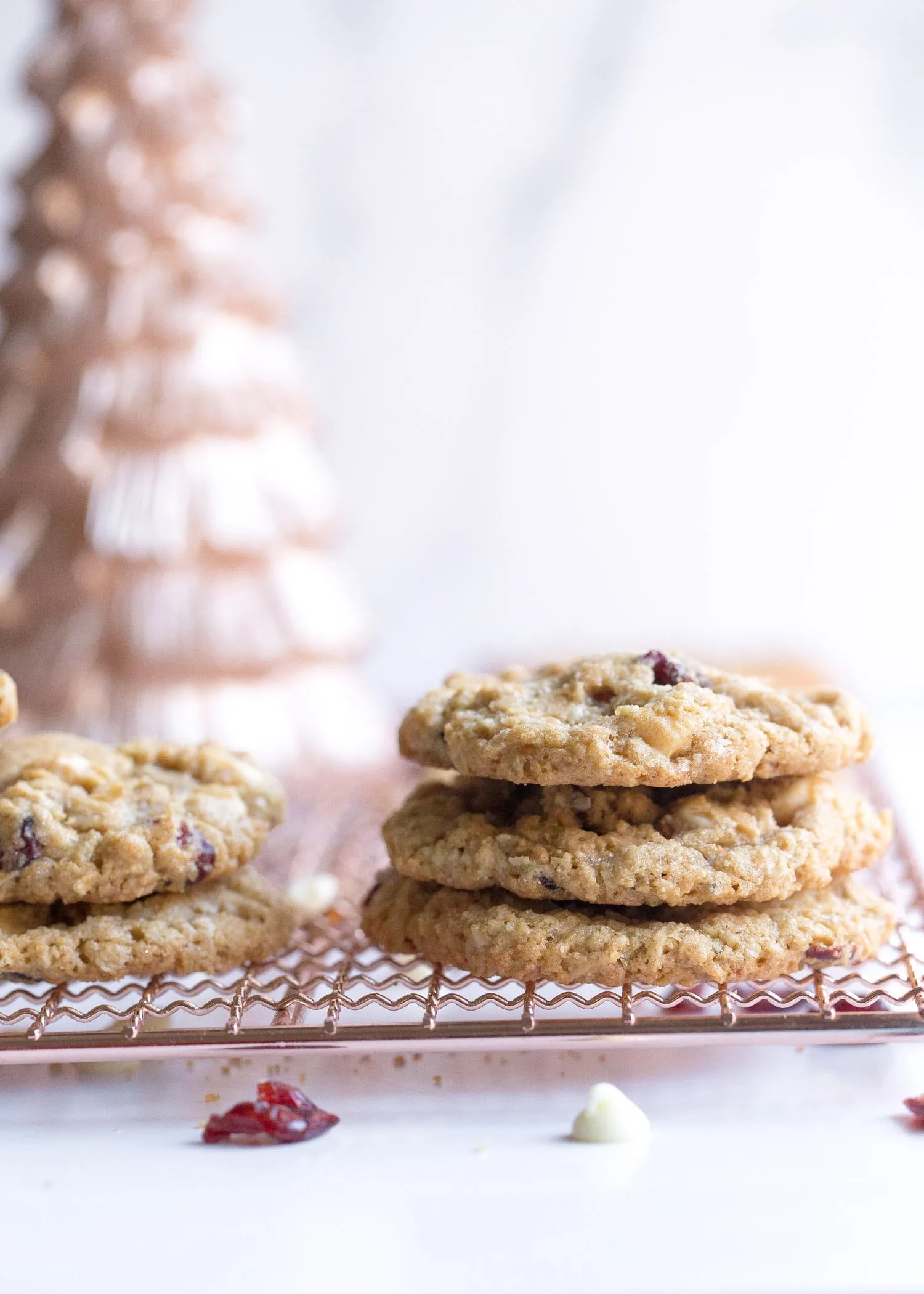 gluten free oatmeal cranberry chocolate chip cookies