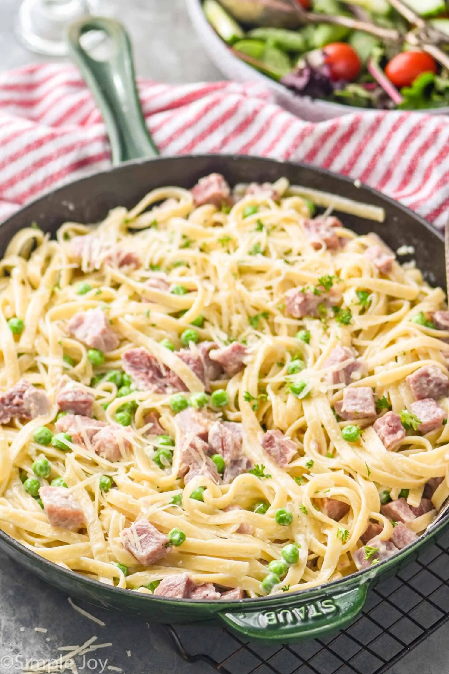 ham and peas pasta