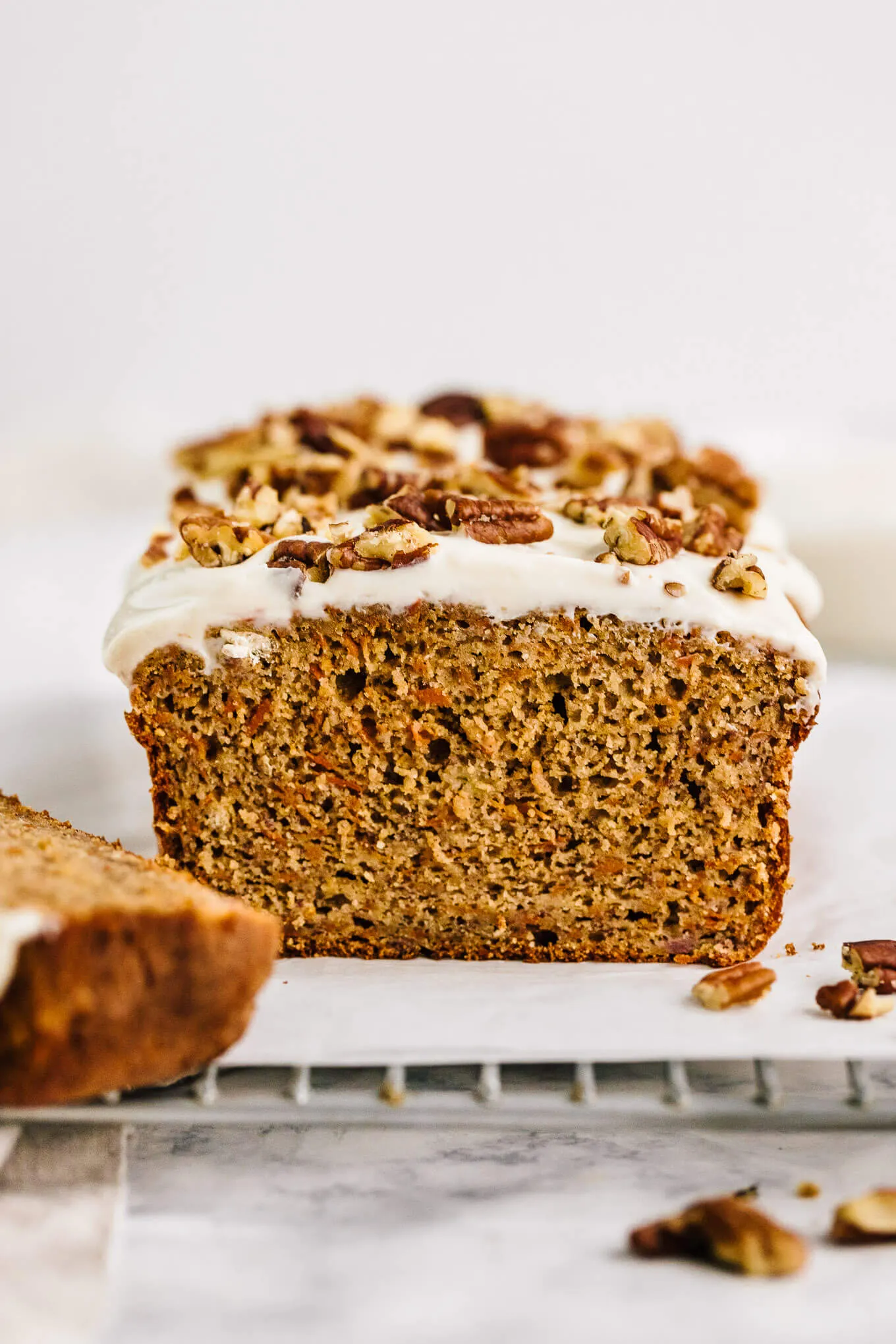 healthy carrot cake banana bread