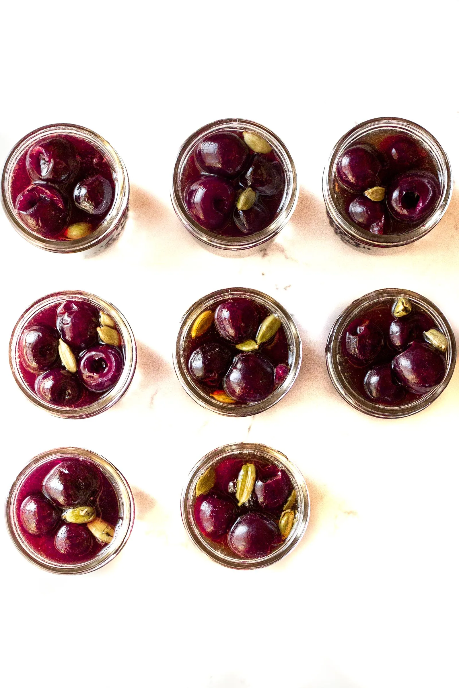 vanilla cardamom bourbon cherries