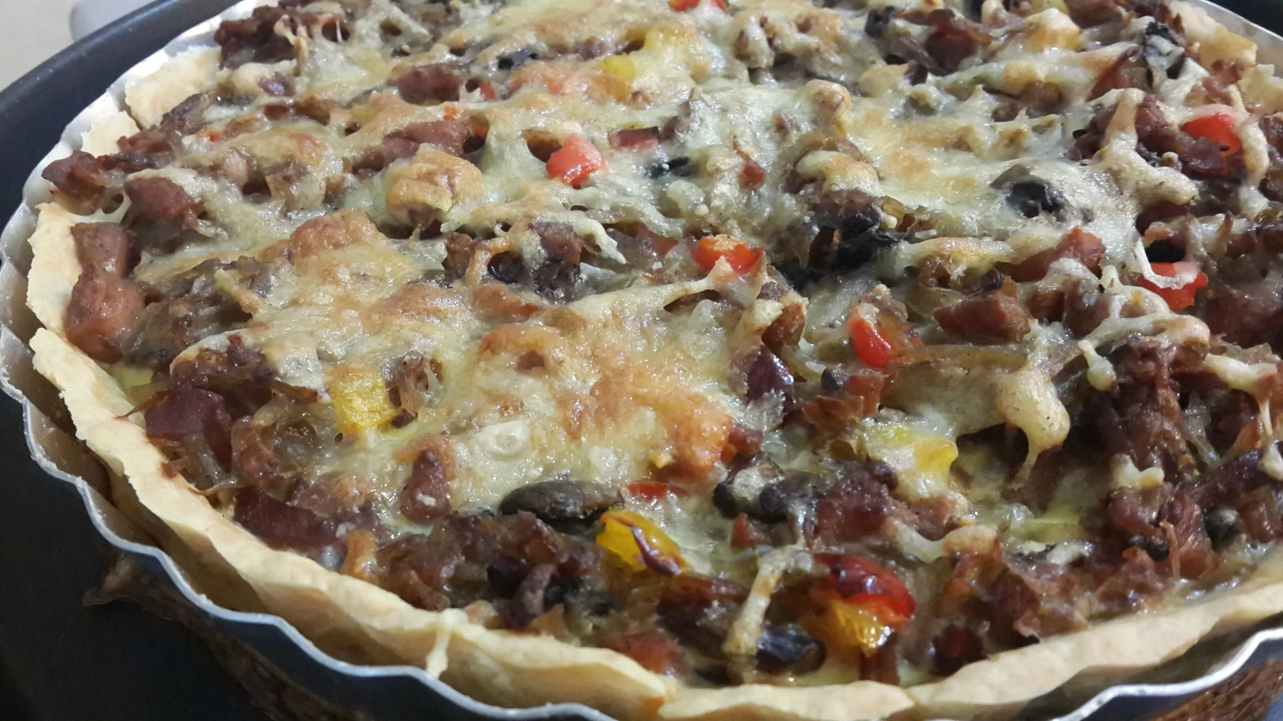 vegan potato sausage quiche
