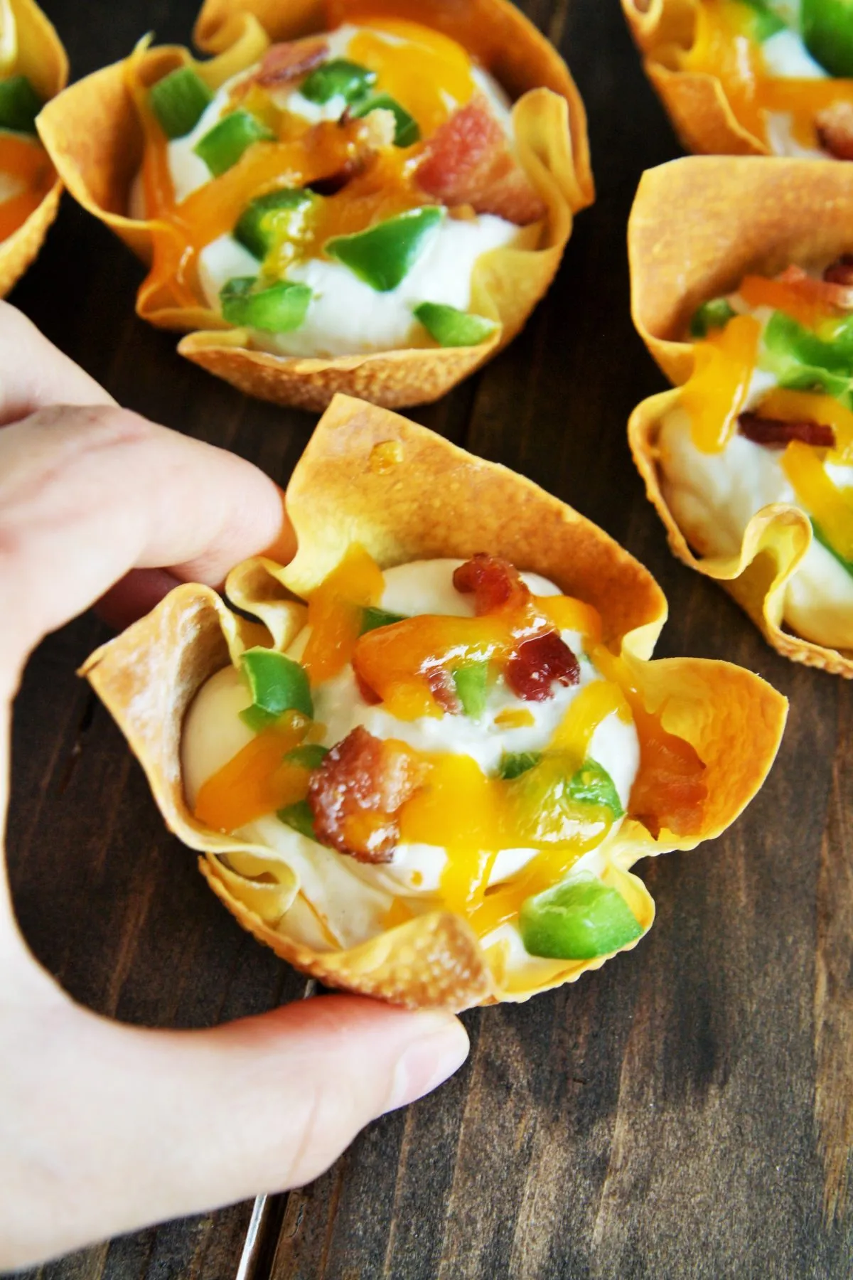wonton jalapeno popper bites
